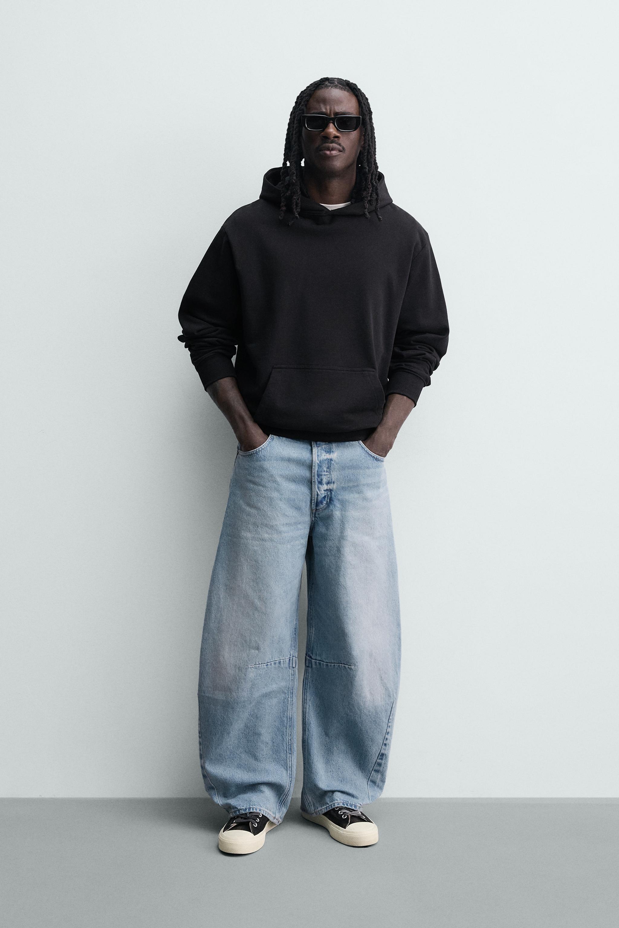 JEAN RELAXED BARREL FIT À PINCES